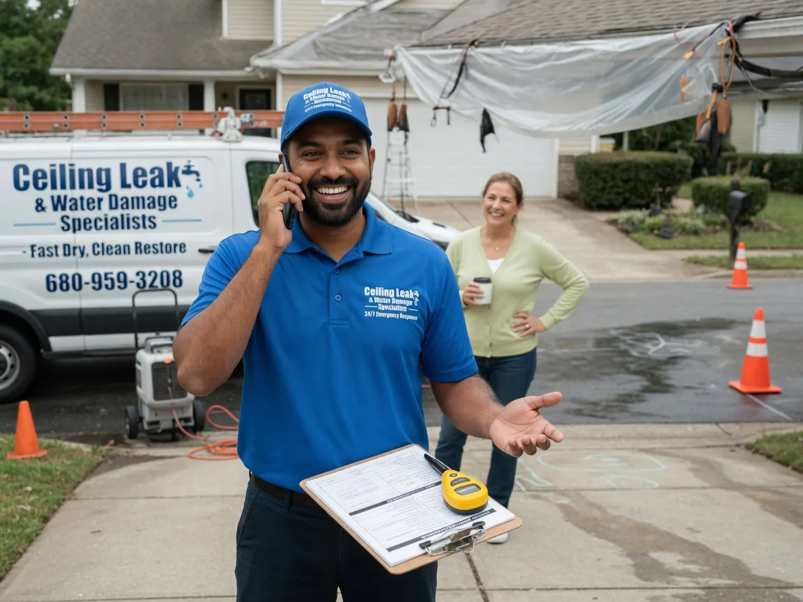 Ceiling Leak Cleanup Mountain Park, OK FAQs